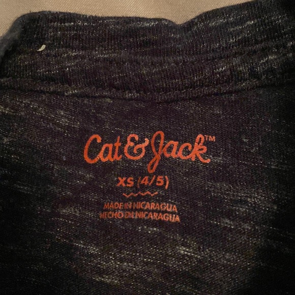 Believe in magic cat & Jack XS 4/5 unicorn dark gray heather short sleeve shirt - Picture 2 of 3